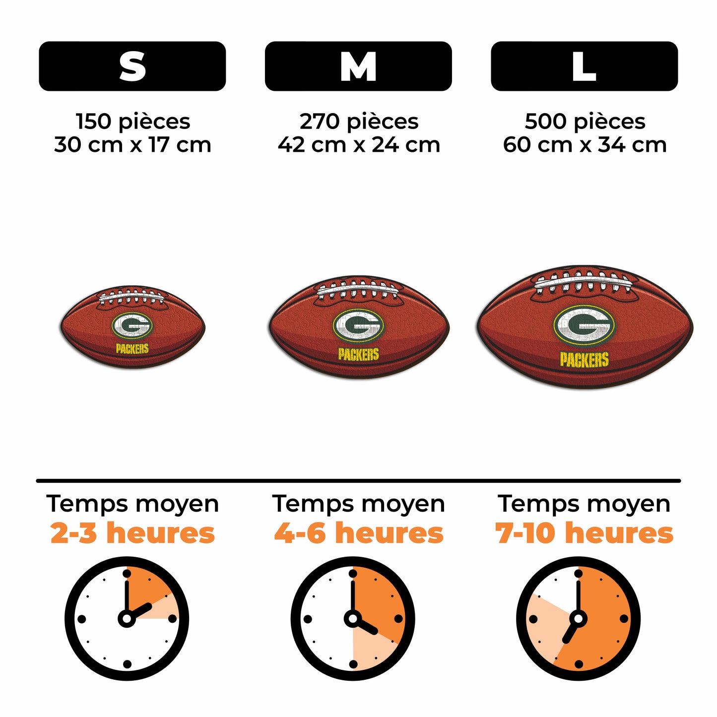 Football Green Bay Packers™ - Puzzle en Bois