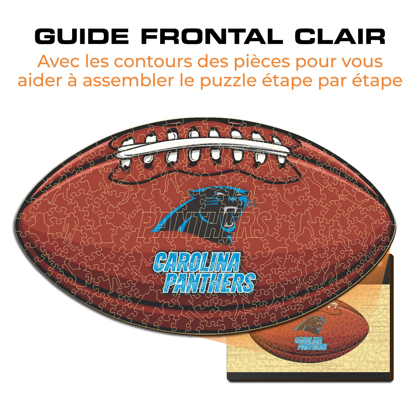 Football Carolina Panthers™ - Puzzle en Bois