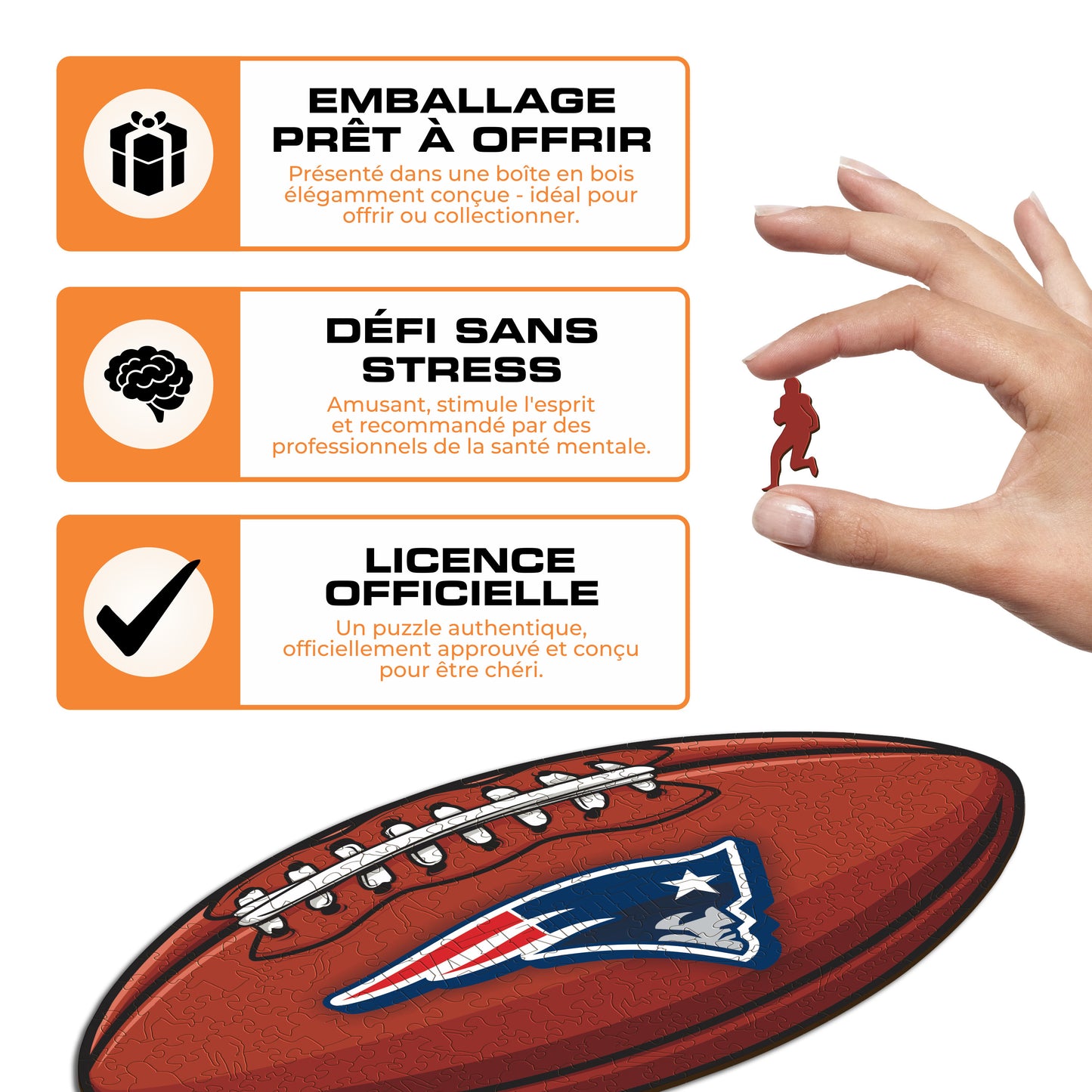 Football New England Patriots™ - Puzzle en Bois