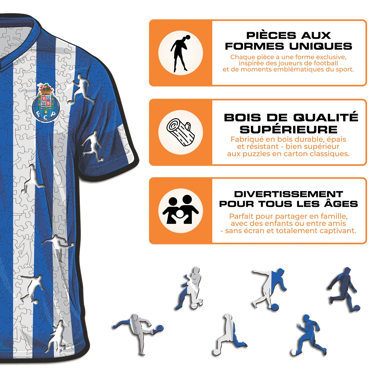 Maillot FC Porto® - Puzzle en Bois