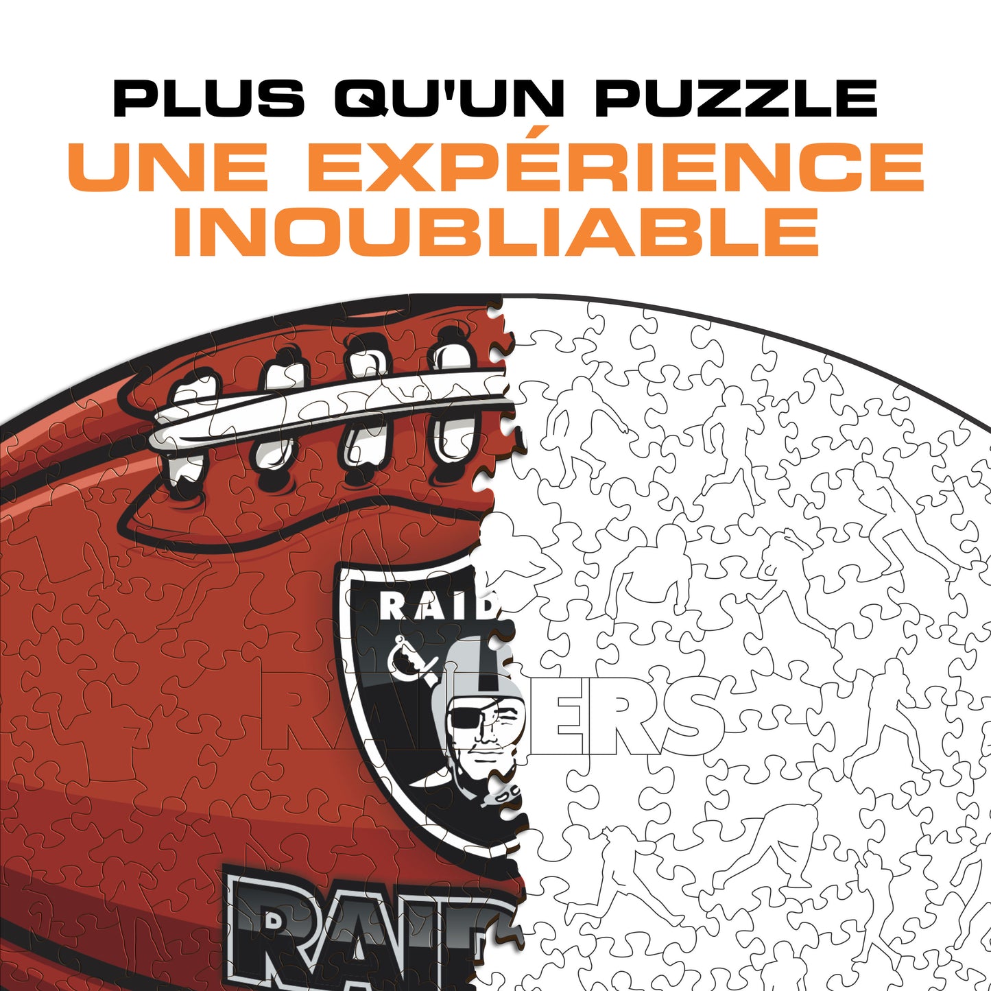 Football Las Vegas Raiders™ - Puzzle en Bois