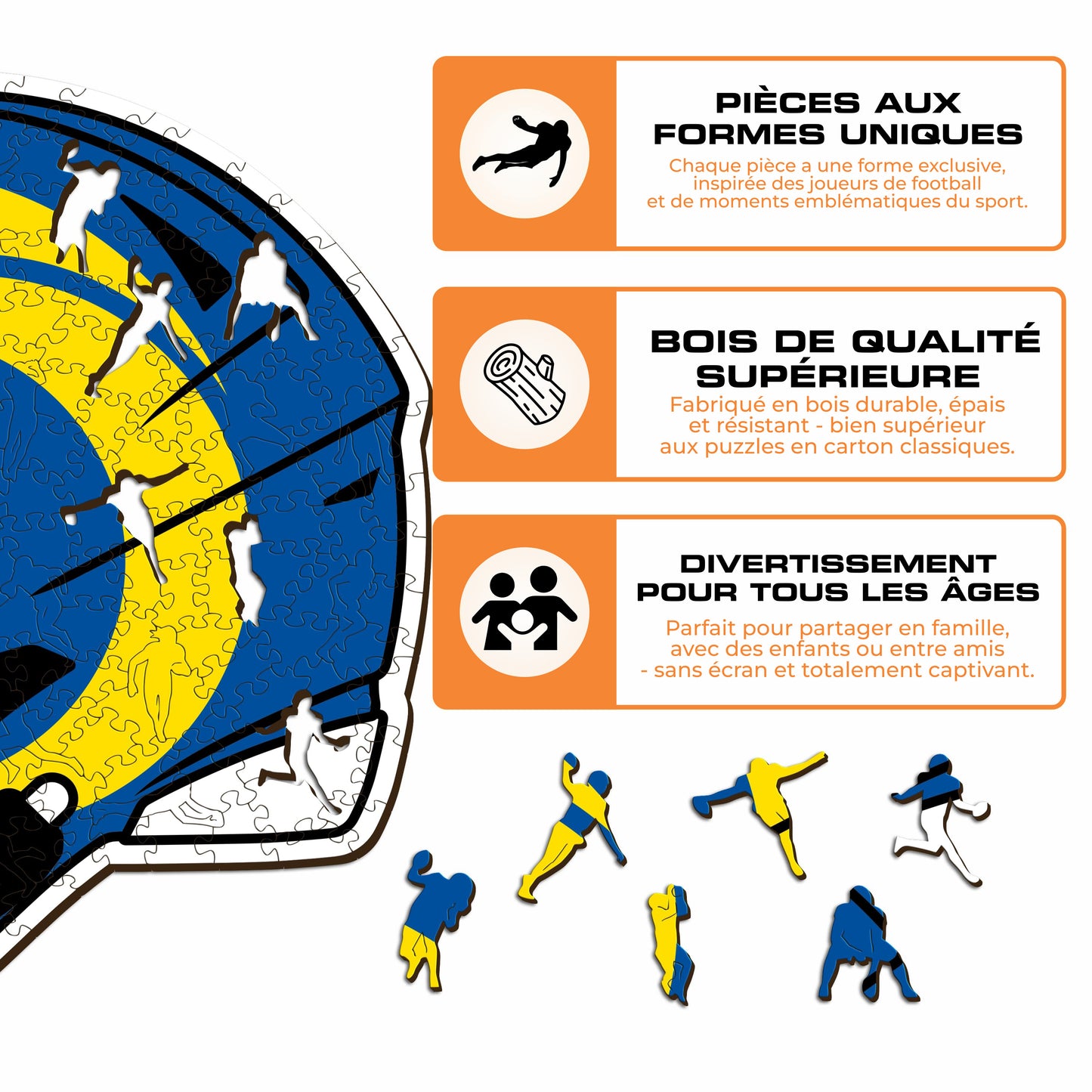 Casque Los Angeles Rams™ - Puzzle en Bois