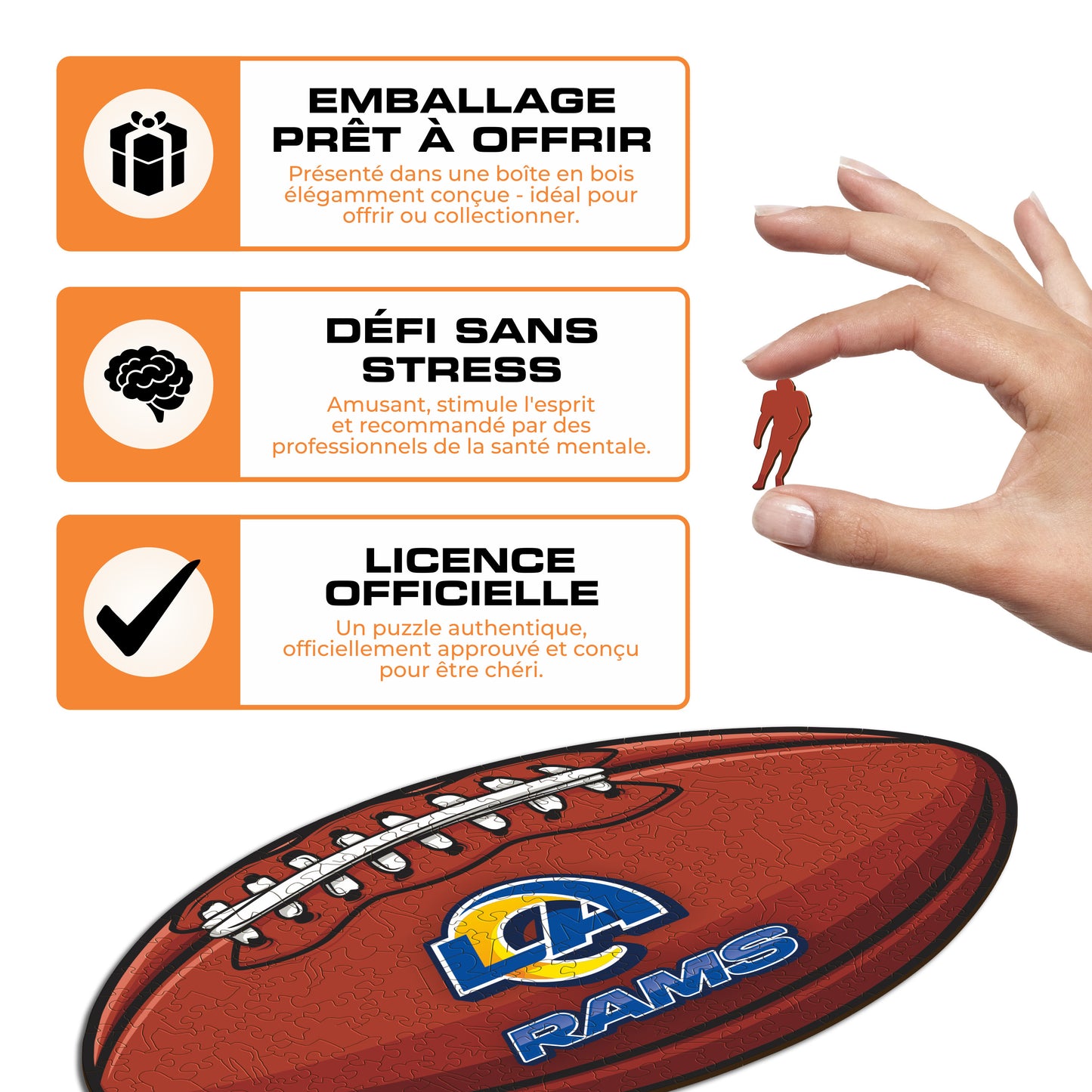 Football Los Angeles Rams™ - Puzzle en Bois