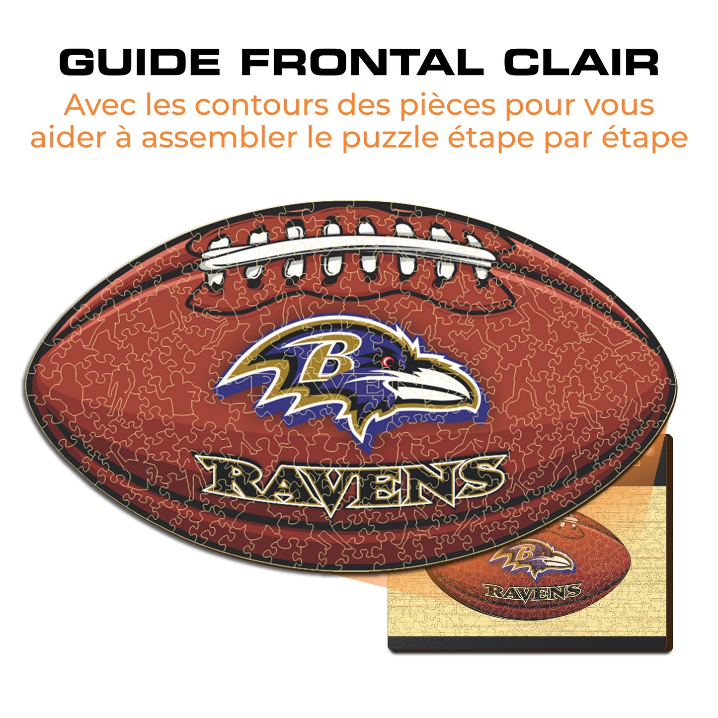 Football Baltimore Ravens™ - Puzzle en Bois
