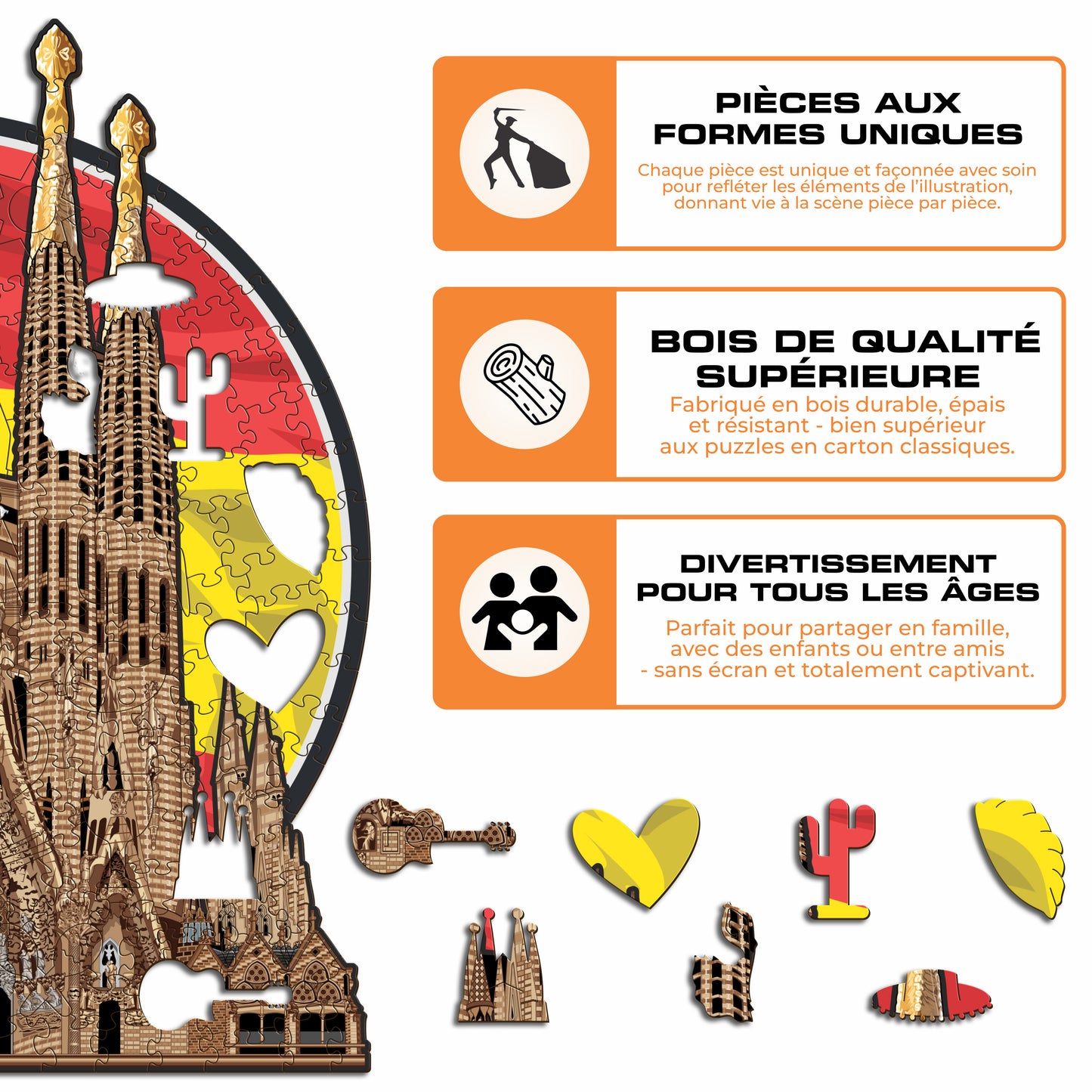 Sagrada Família - Puzzle en Bois