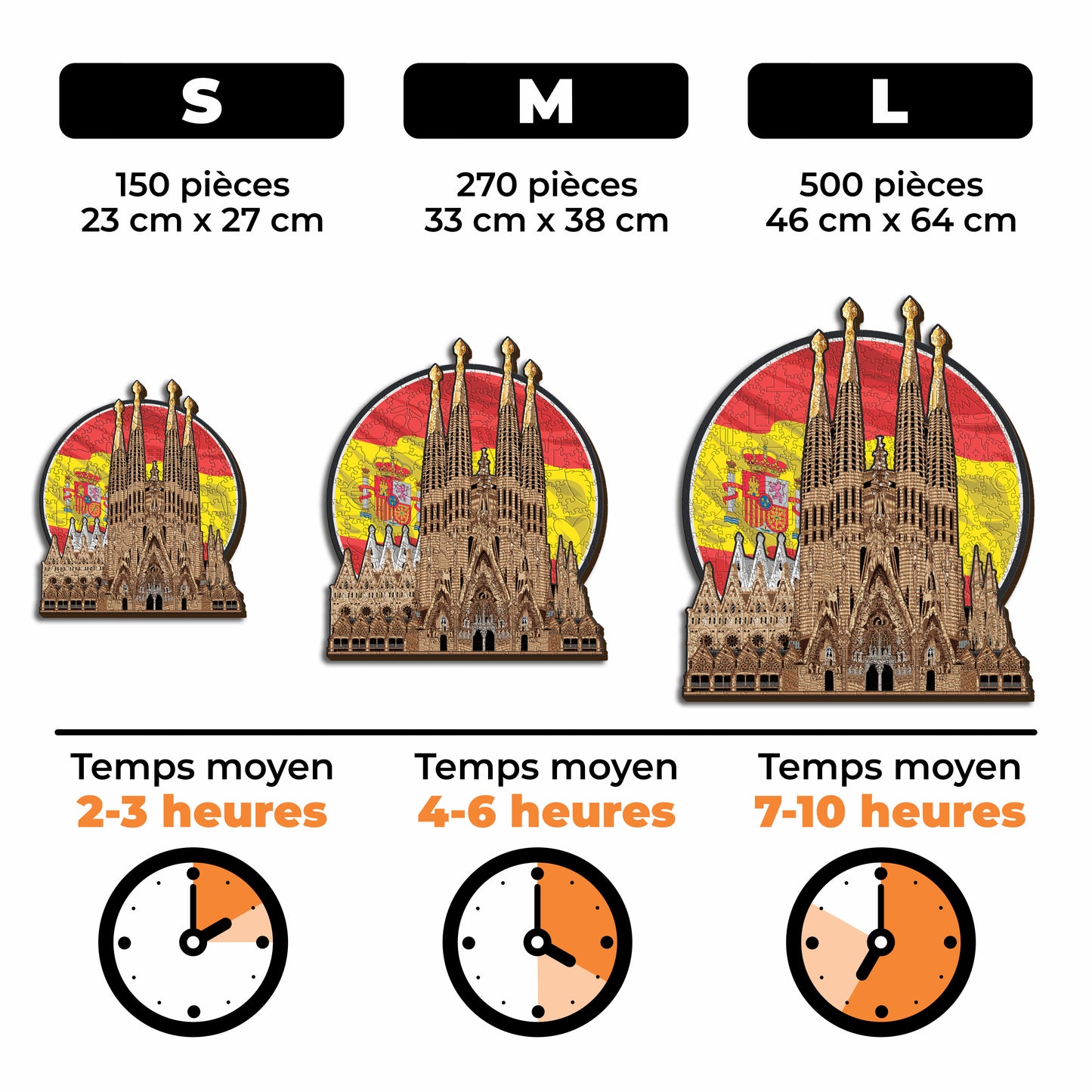 Sagrada Família - Puzzle en Bois