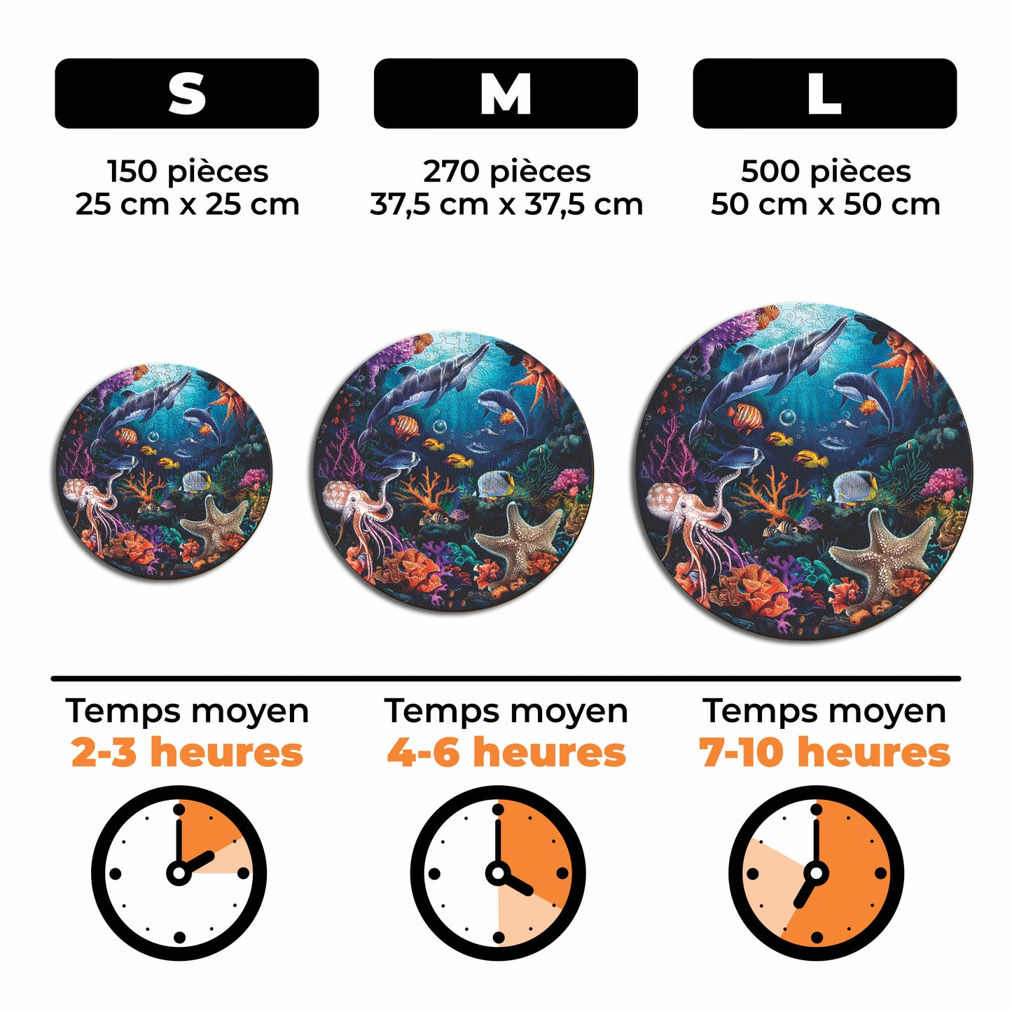 Animaux Marins - Puzzle en Bois