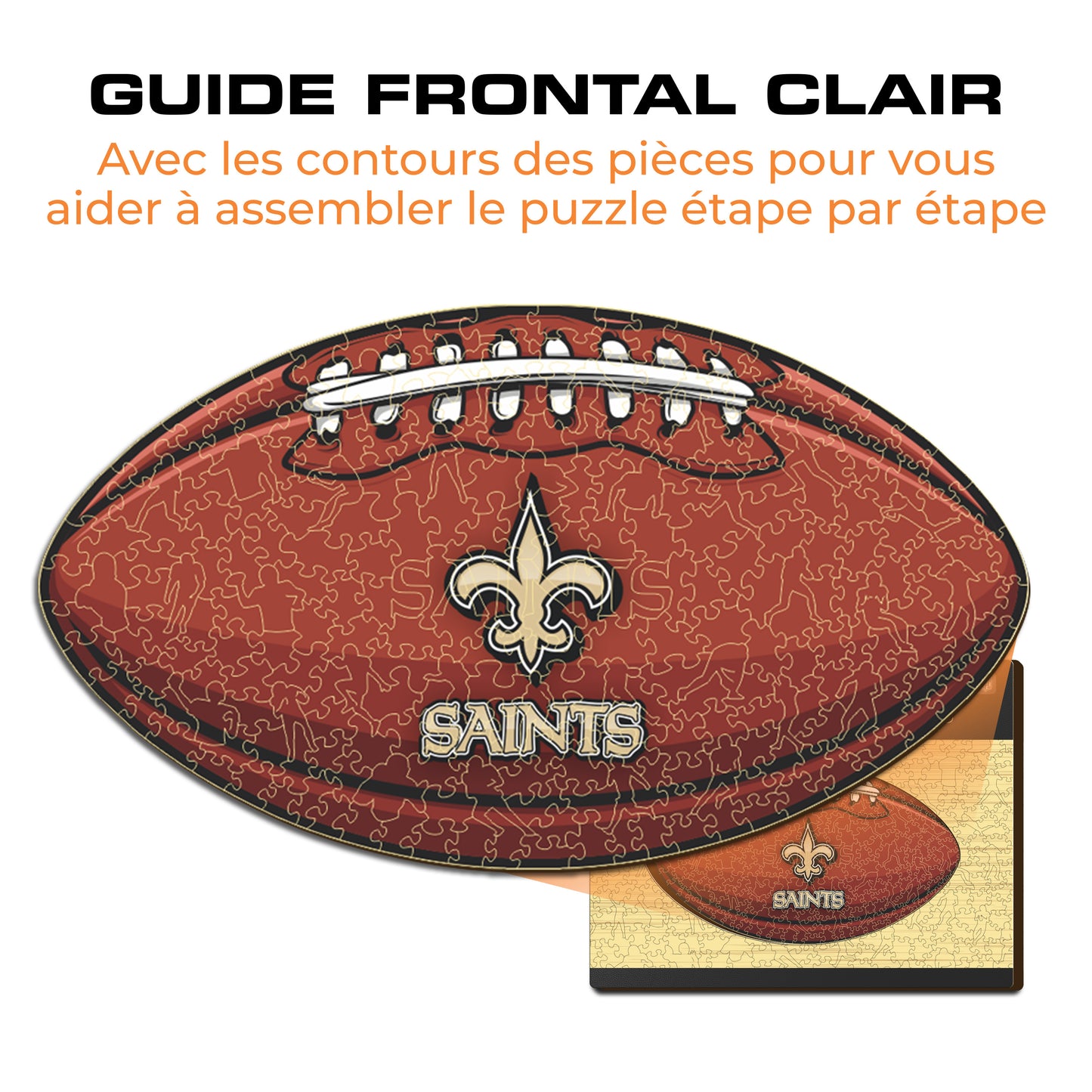 Football New Orleans Saints™ - Puzzle en Bois