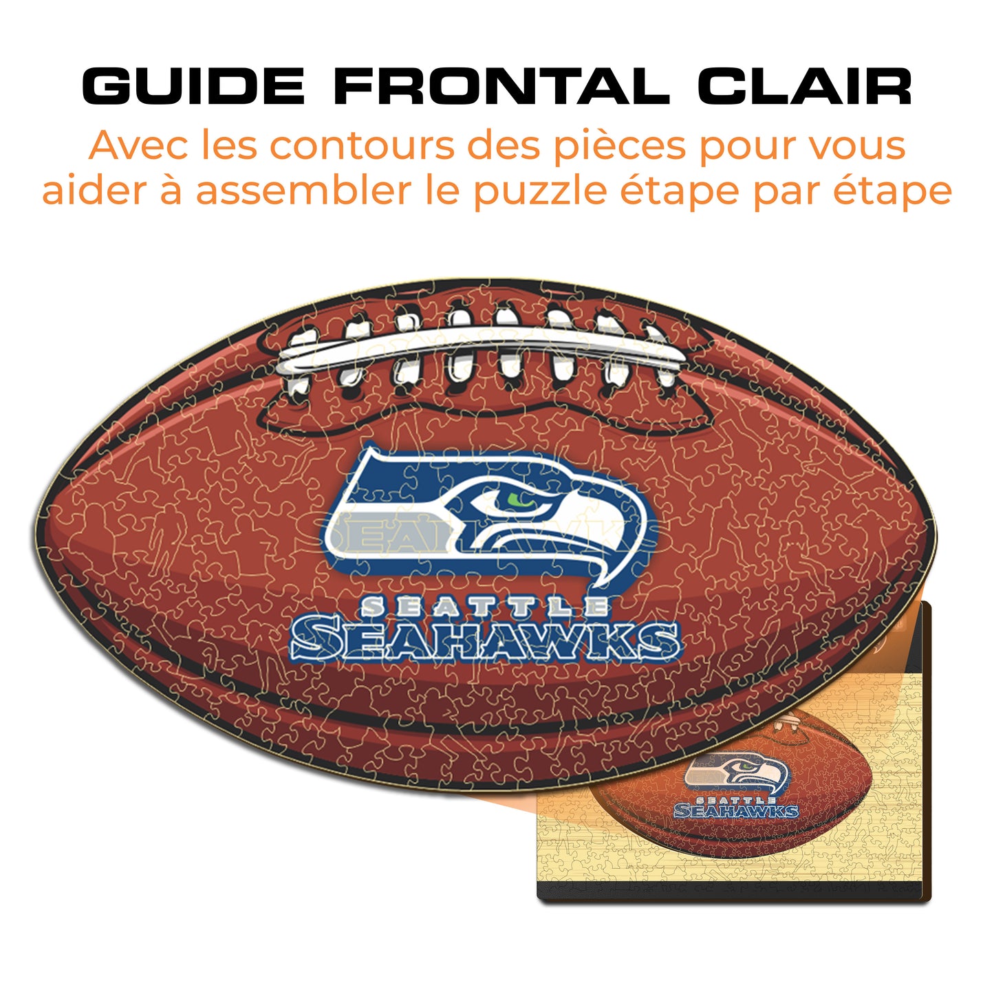 Football Seattle Seahawks™ - Puzzle en Bois