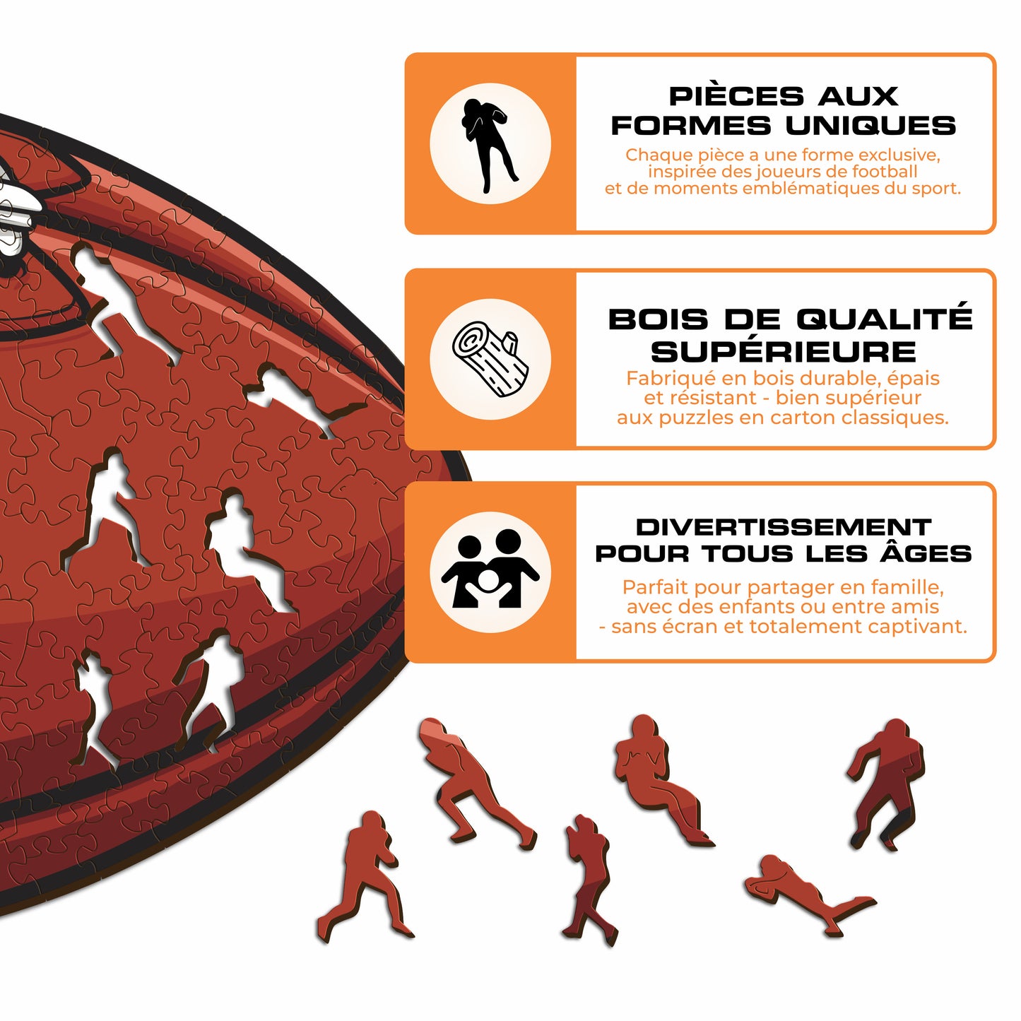 Football Pittsburgh Steelers™ - Puzzle en Bois