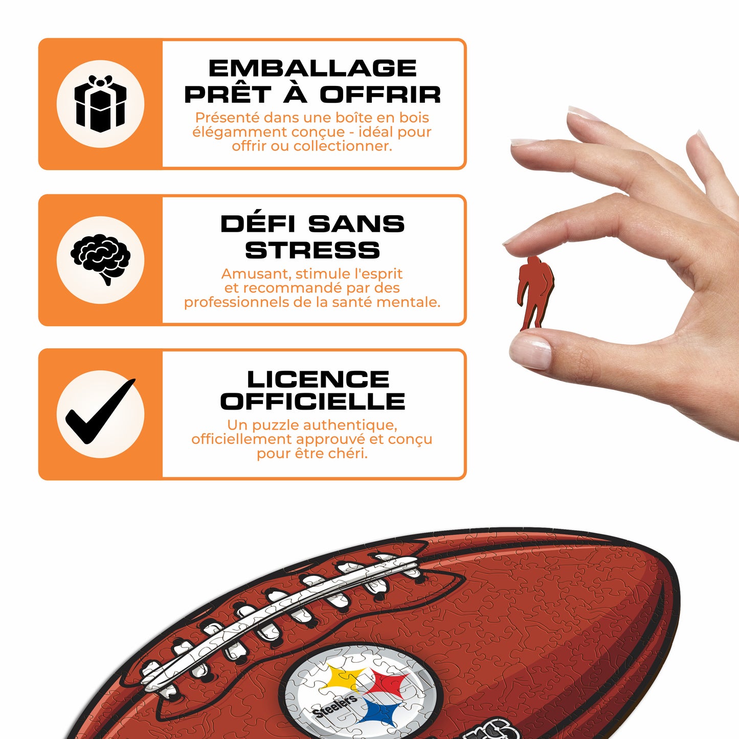Football Pittsburgh Steelers™ - Puzzle en Bois