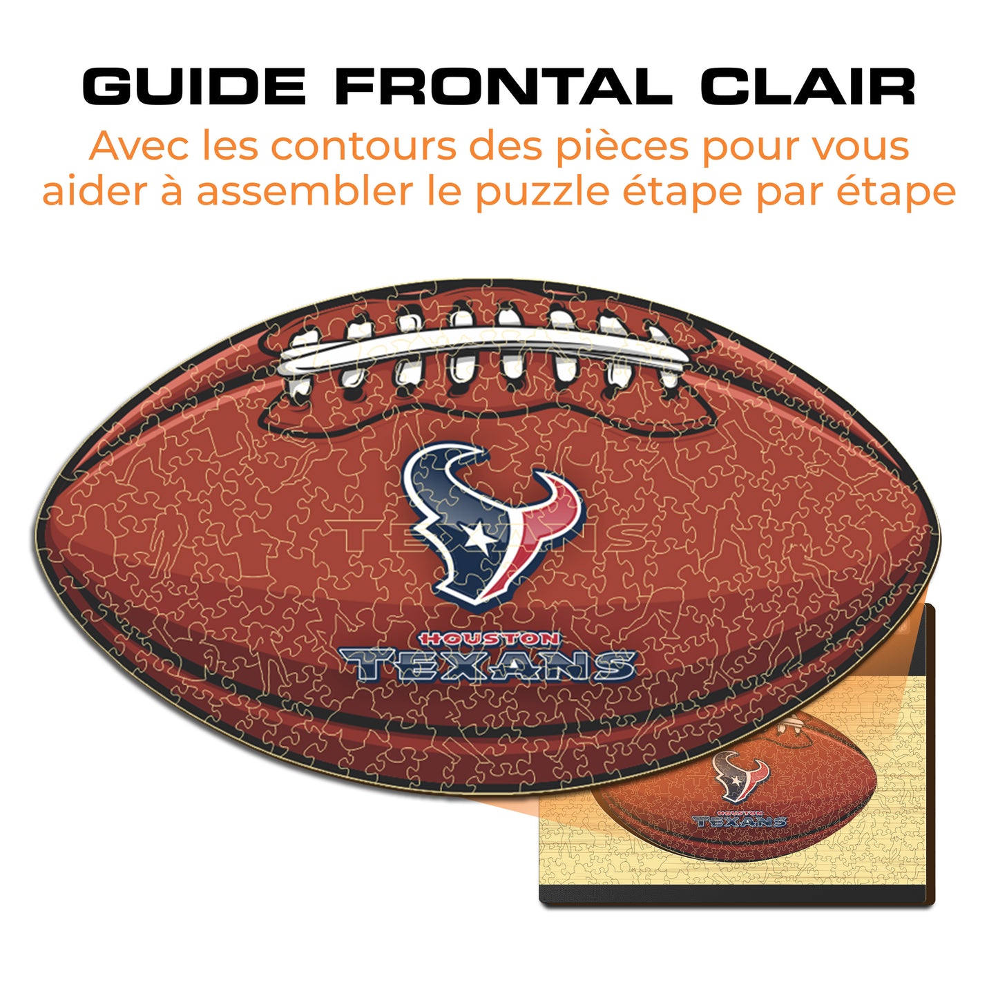 Football Houston Texans™ - Puzzle en Bois