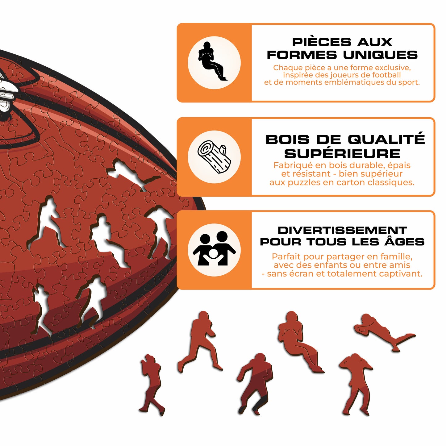 Football Tennessee Titans™ - Puzzle en Bois