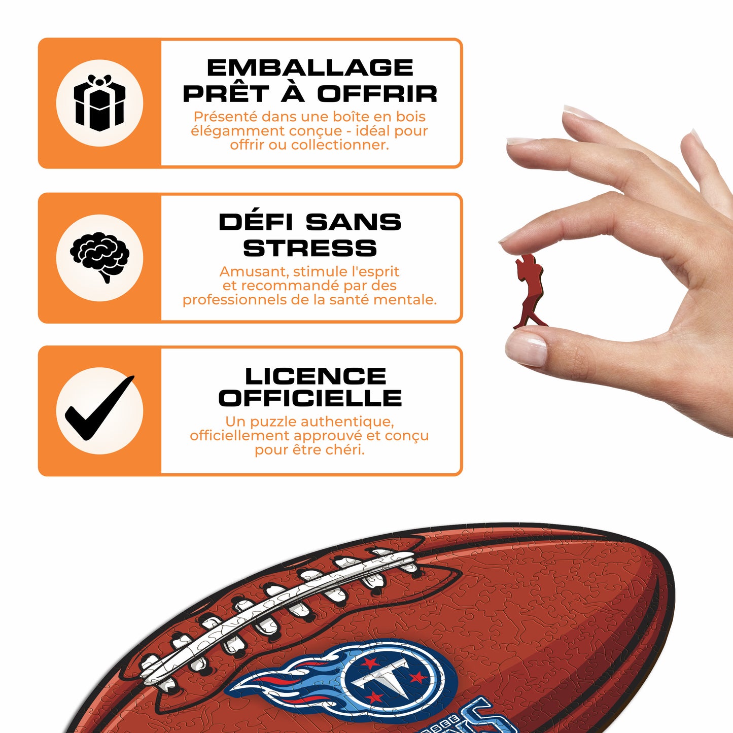 Football Tennessee Titans™ - Puzzle en Bois