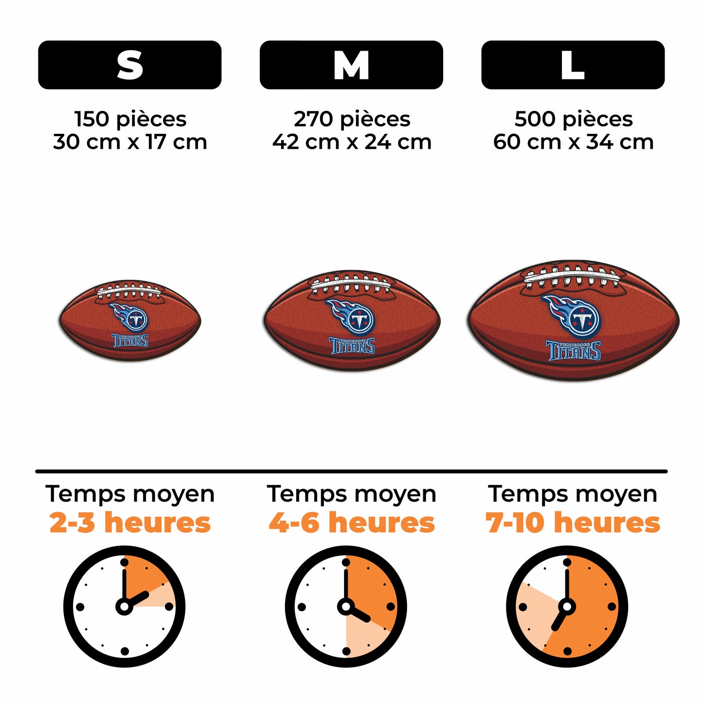 Football Tennessee Titans™ - Puzzle en Bois