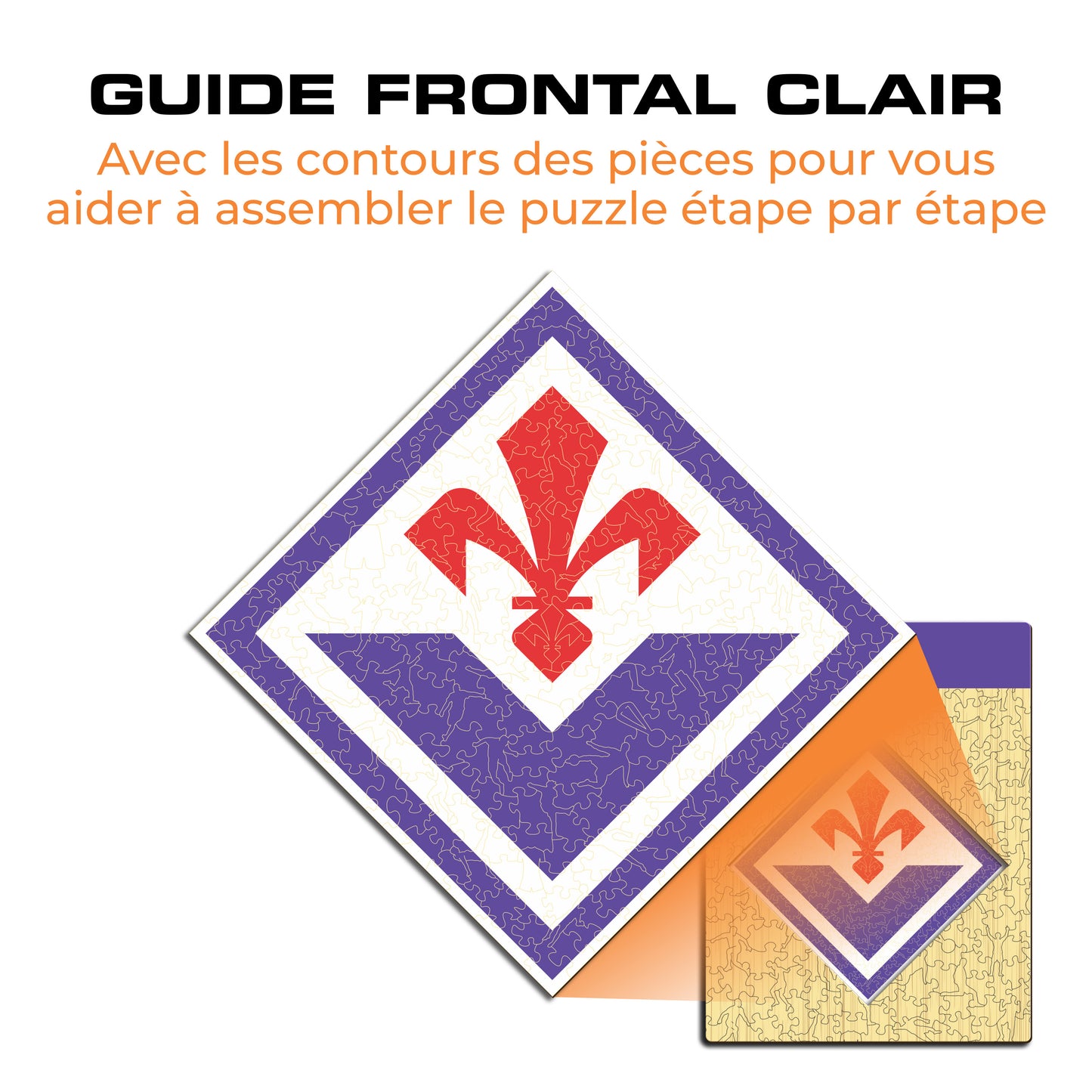Logo ACF Fiorentina® - Puzzle en Bois