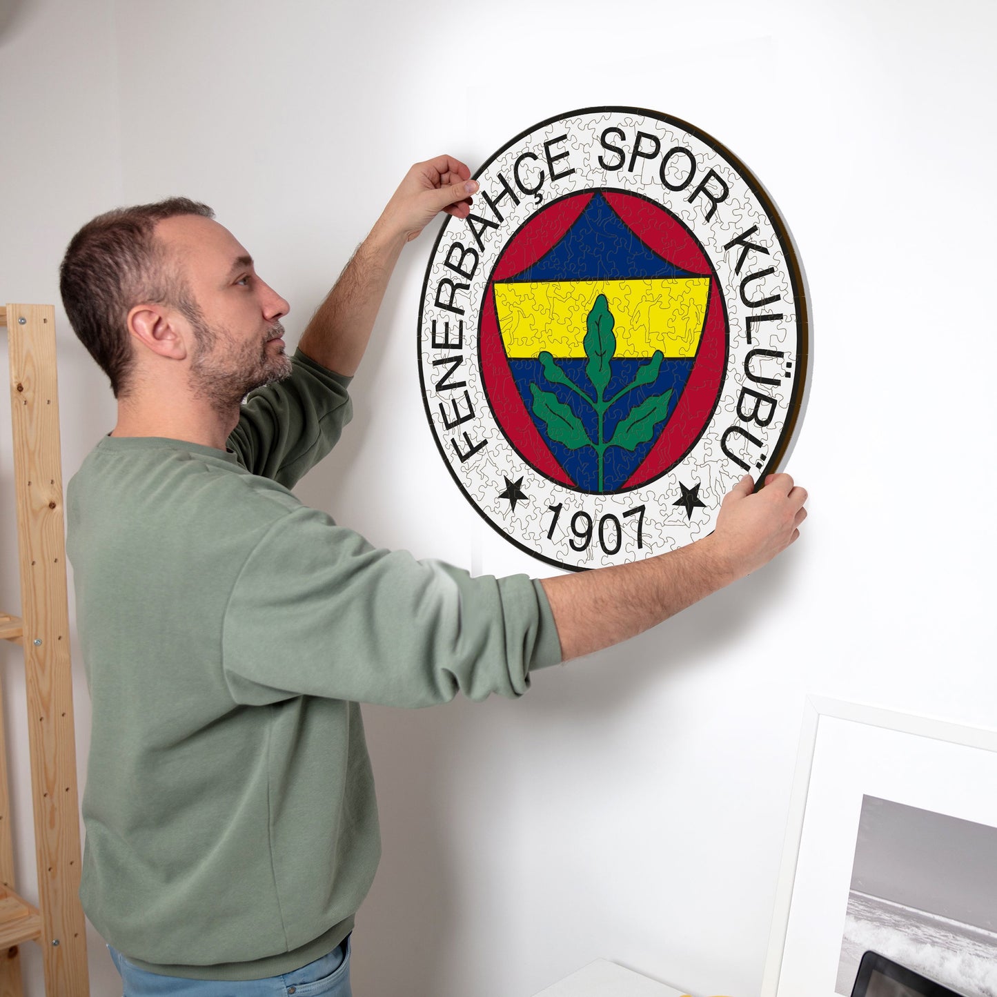 Logo Fenerbahçe S.K.® - Puzzle en Bois