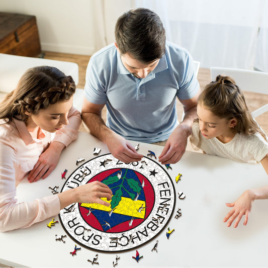 Logo Fenerbahçe S.K.® - Puzzle en Bois