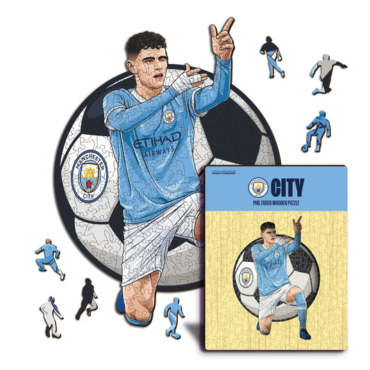 Phil Foden - Puzzle en Bois