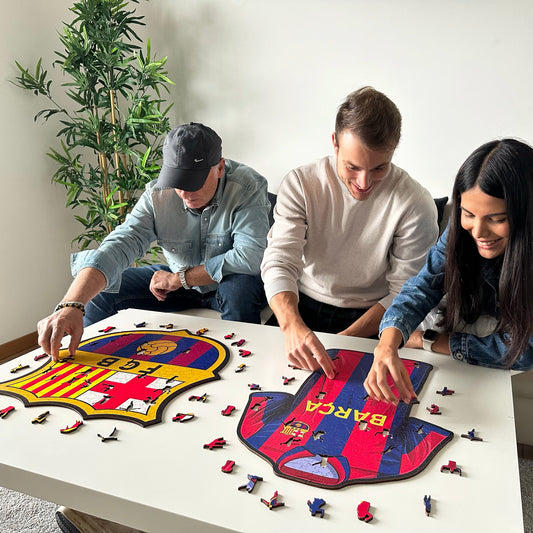 Logo FC Barcelona® - Puzzle en Bois