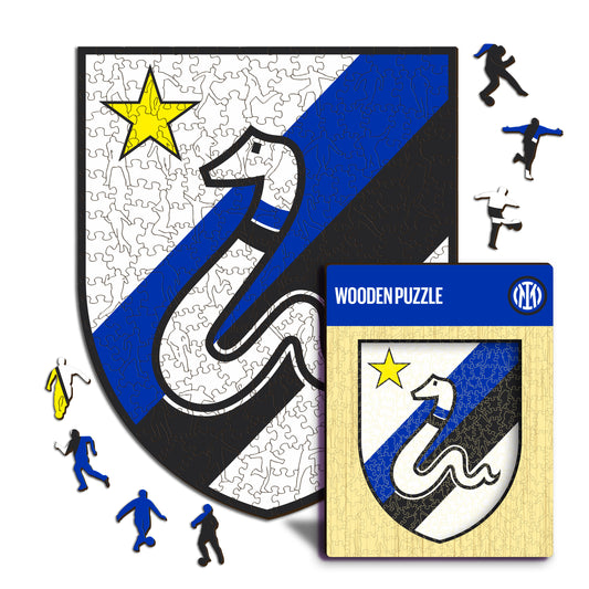 Retro Logo FC Inter® - Puzzle en Bois