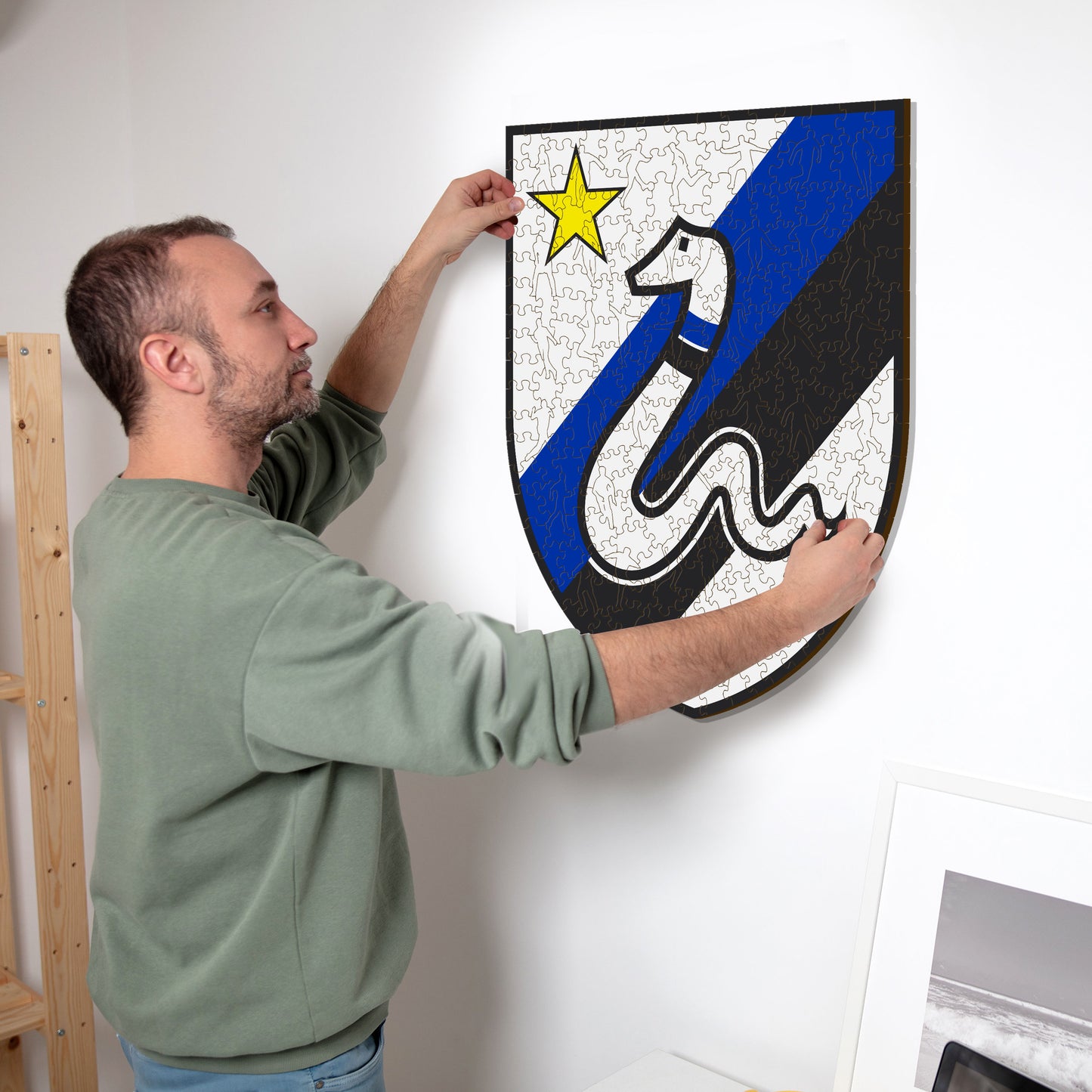 Retro Logo FC Inter® - Puzzle en Bois