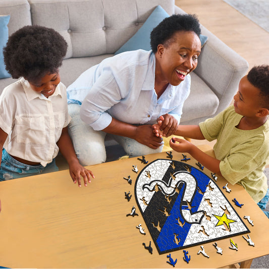 Retro Logo FC Inter® - Puzzle en Bois