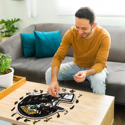 Casque Jacksonville Jaguars™ - Puzzle en Bois