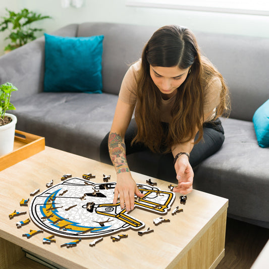 Casque Los Angeles Chargers™ - Puzzle en Bois