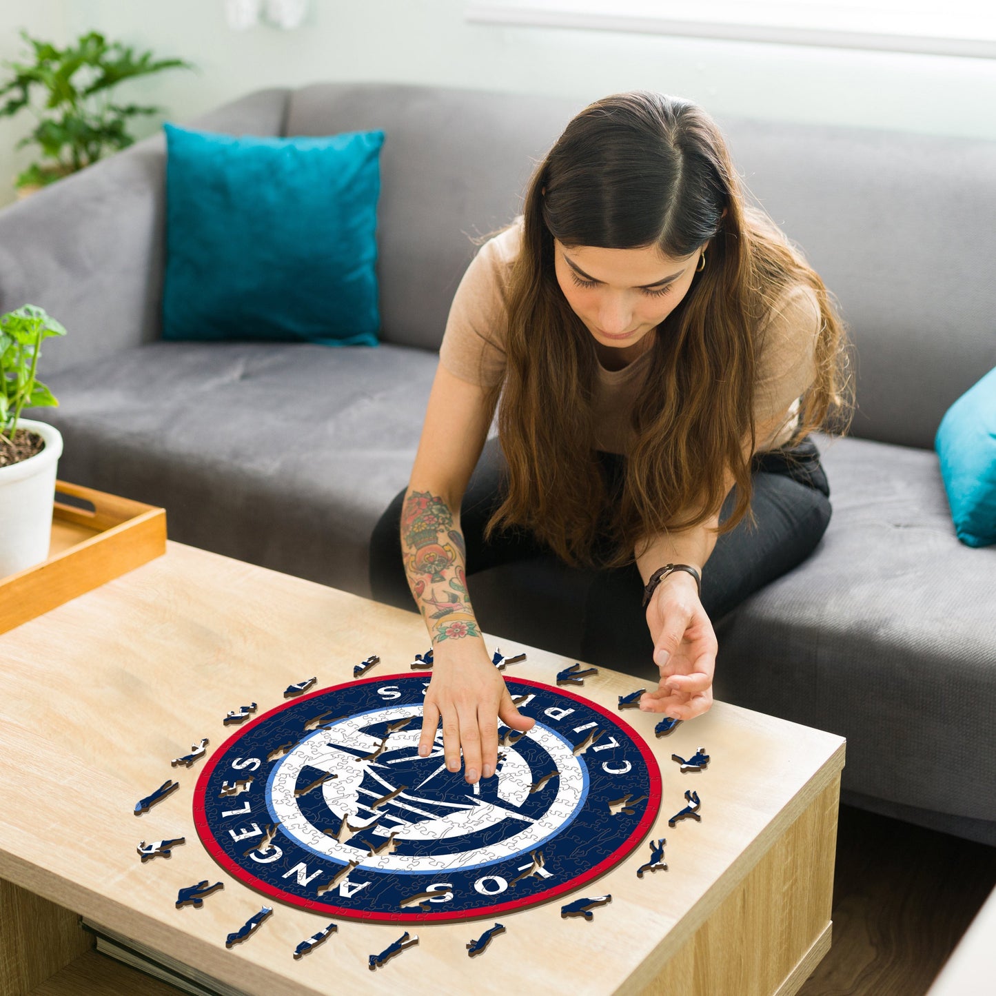 Los Angeles Clippers™ - Puzzle en Bois