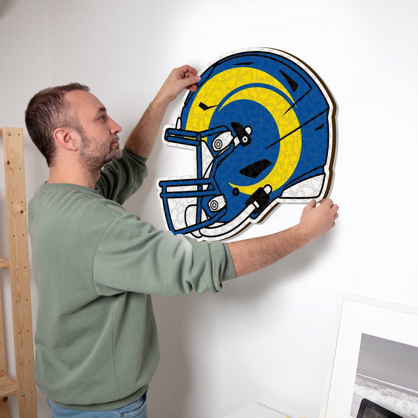 Casque Los Angeles Rams™ - Puzzle en Bois
