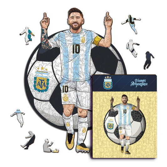 Lionel Messi - Puzzle en Bois