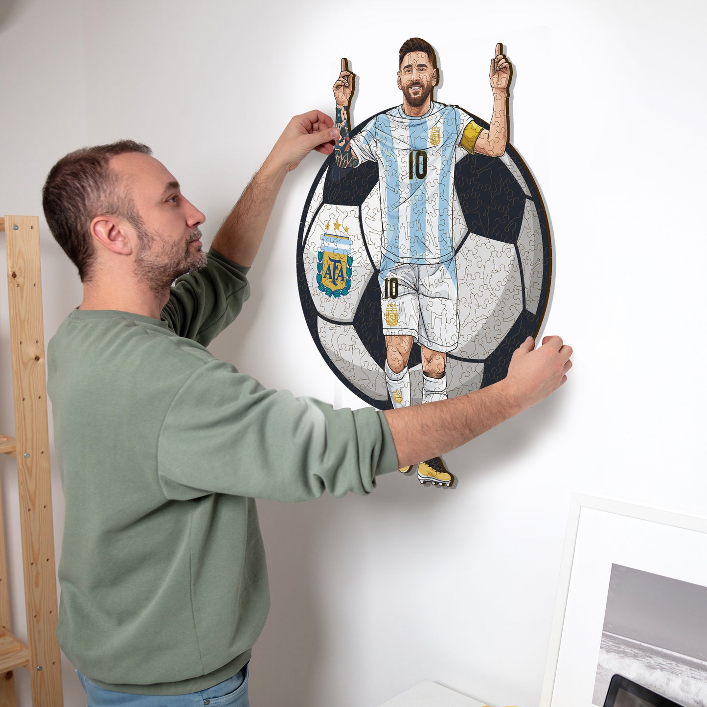 Lionel Messi - Puzzle en Bois