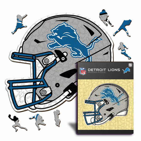 Casque Detroit Lions™ - Puzzle en Bois
