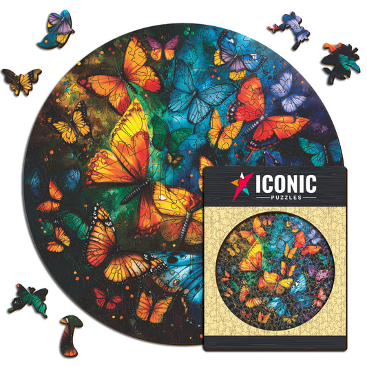 Papillons Magiques - Puzzle en Bois