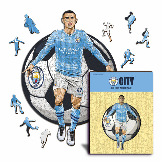 Phil Foden - Puzzle en Bois