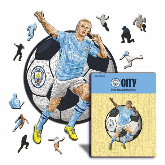 Erling Haaland - Puzzle en Bois
