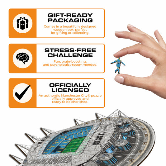 Etihad Stadium Man City FC® - Puzzle en Bois