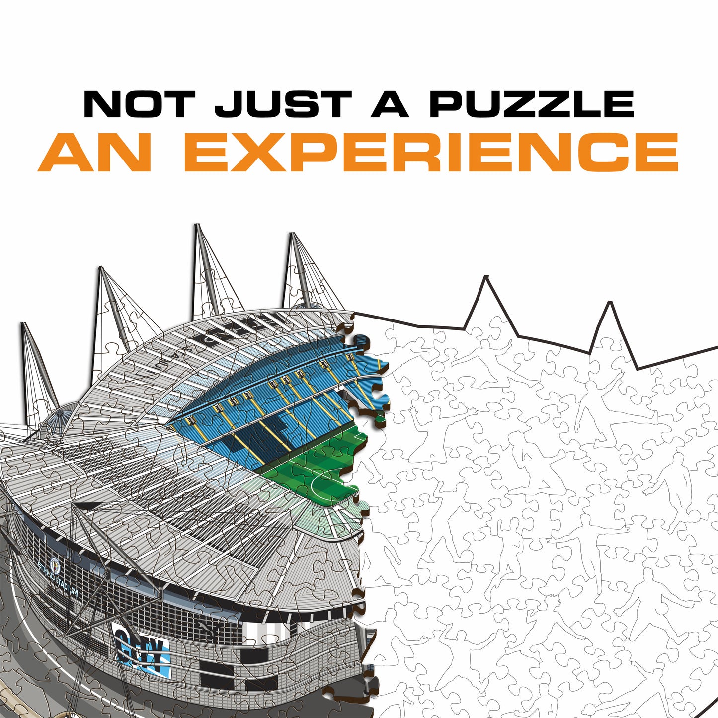 Etihad Stadium Man City FC® - Puzzle en Bois
