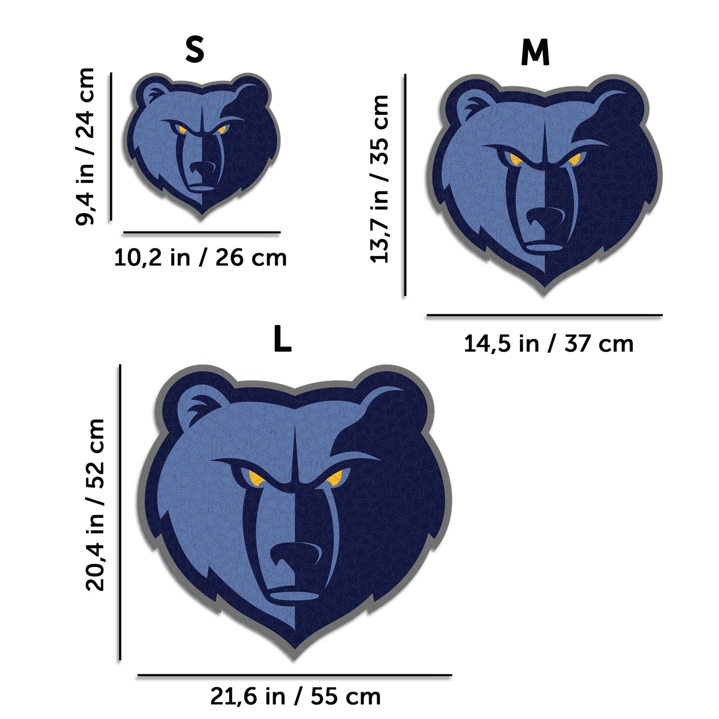 Memphis Grizzlies™ - Puzzle en Bois
