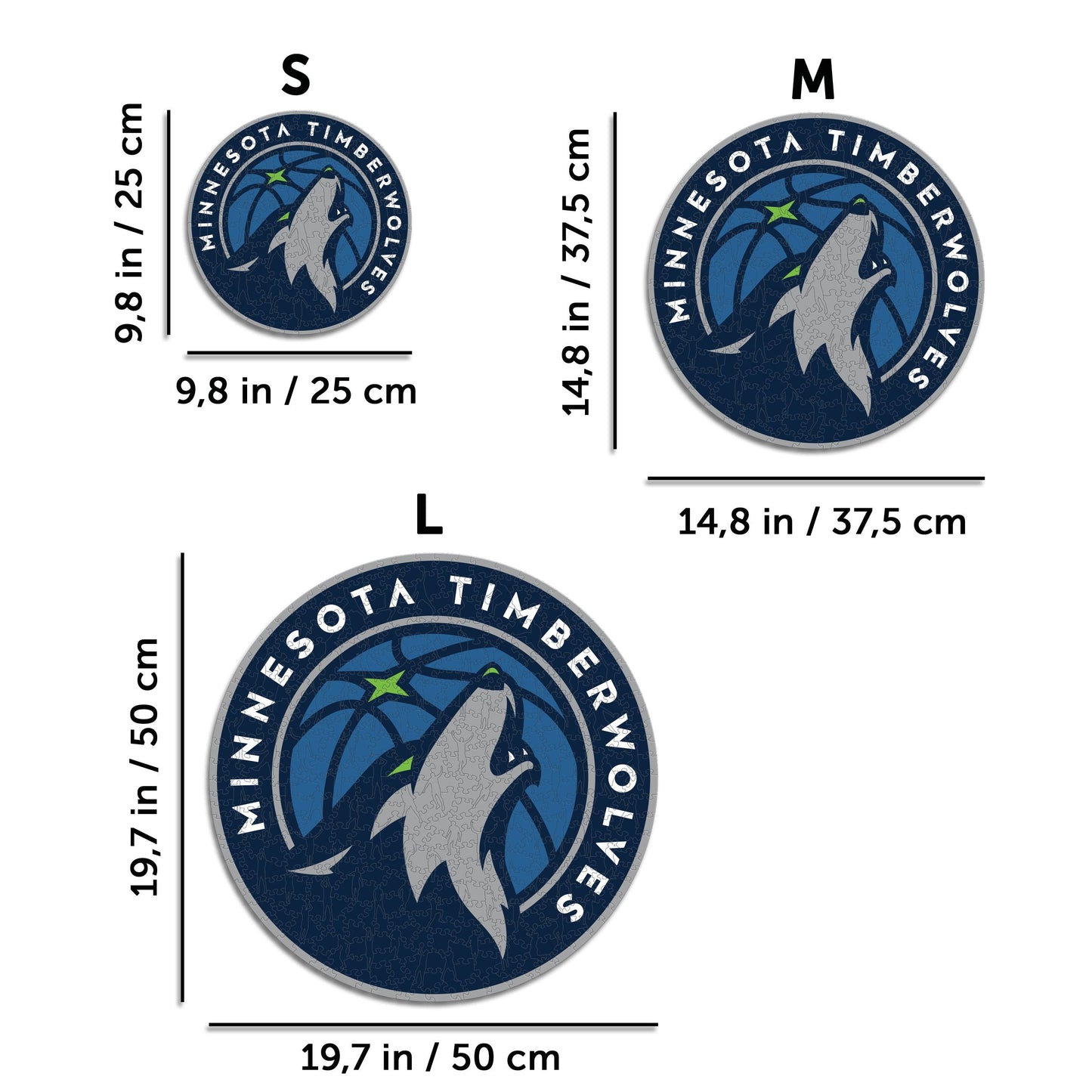 Minnesota Timberwolves™ - Puzzle en Bois