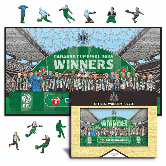 Newcastle United FC® "Carabao Cup 24/25 Vainqueurs" – Puzzle en bois