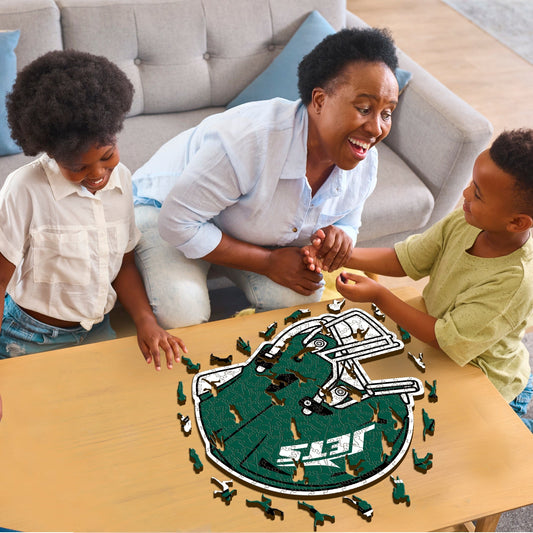 Casque New York Jets™ - Puzzle en Bois
