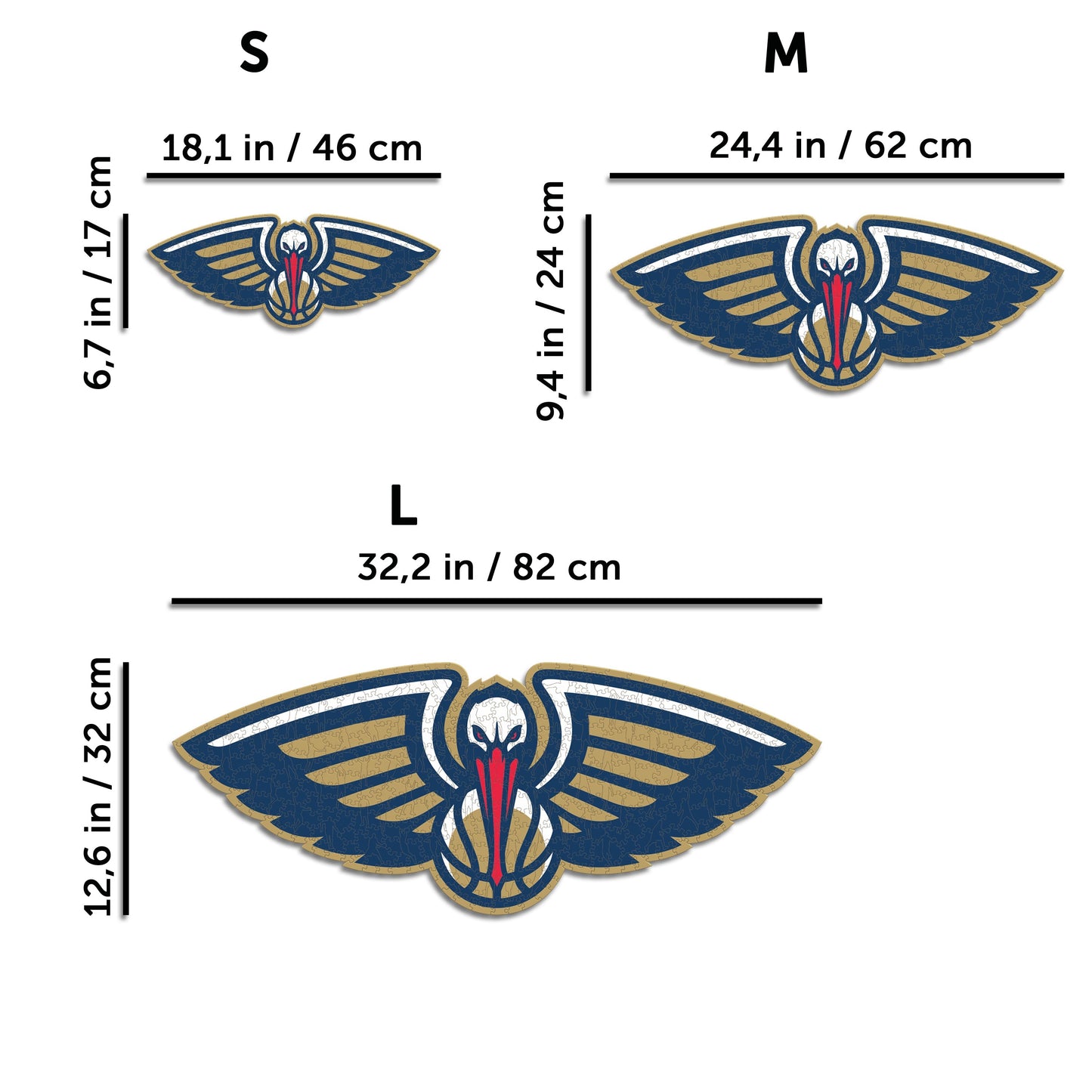 New Orleans Pelicans™ - Puzzle en Bois