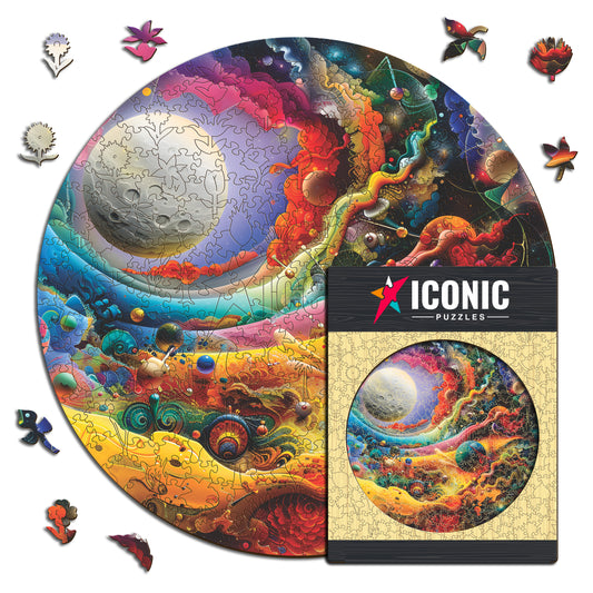 Lune Puissante - Puzzle en Bois