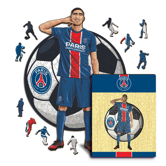 Achraf Hakimi - Puzzle en Bois