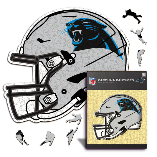 Casque Carolina Panthers™ - Puzzle en Bois
