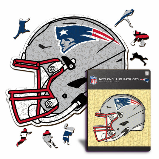 Casque New England Patriots™ - Puzzle en Bois
