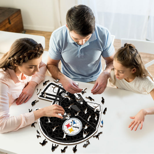 Casque Pittsburgh Steelers™ - Puzzle en Bois