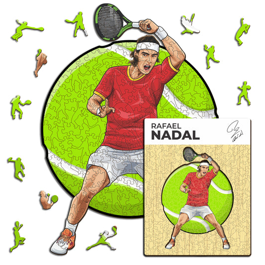 Rafael Nadal - Puzzle en Bois